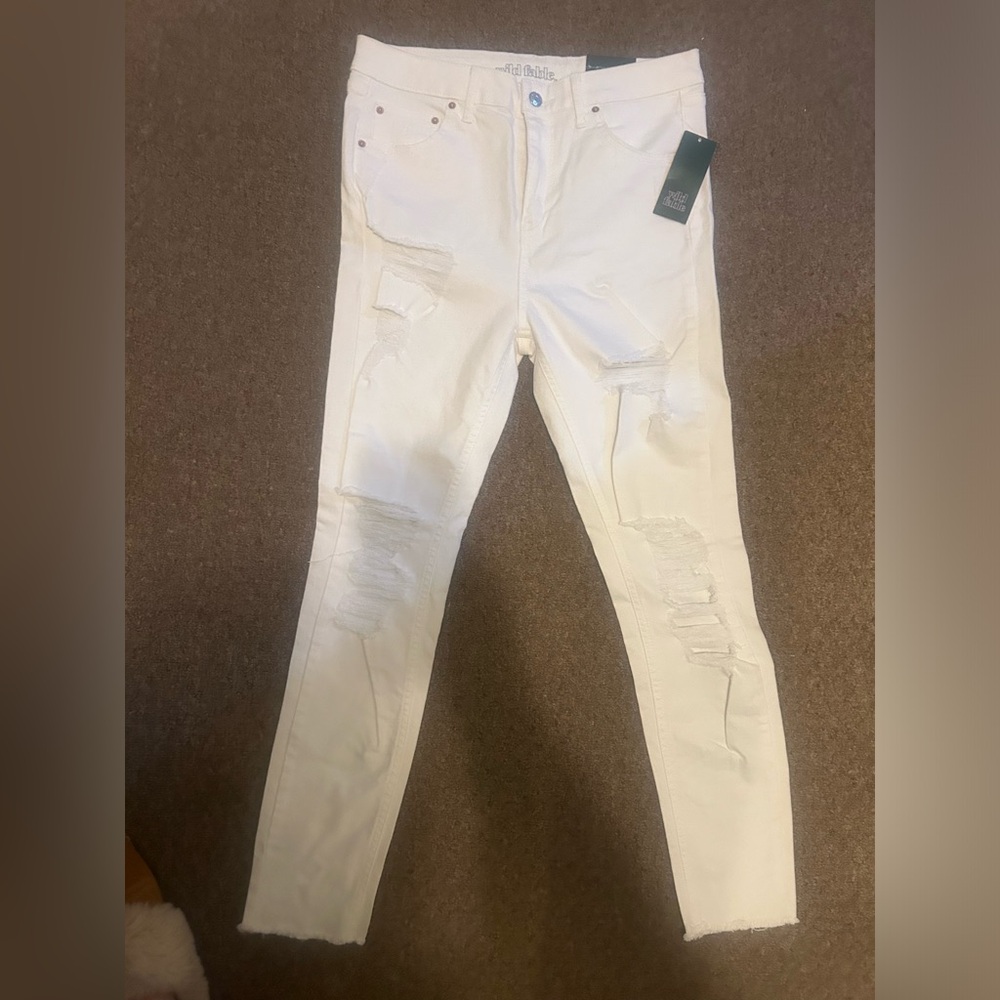 Wild Fable White Ripped Jeans